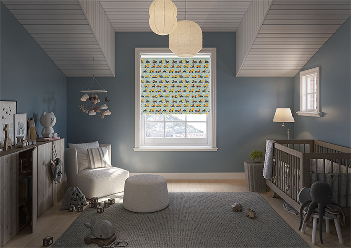 Construction Crew, Cement Grey - Twist&Fit Roller Blind - Image 8